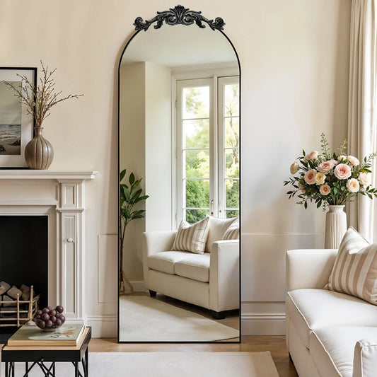 24x65 Inch Vintage Arch Accent Full Length Wall/Floor Mirror