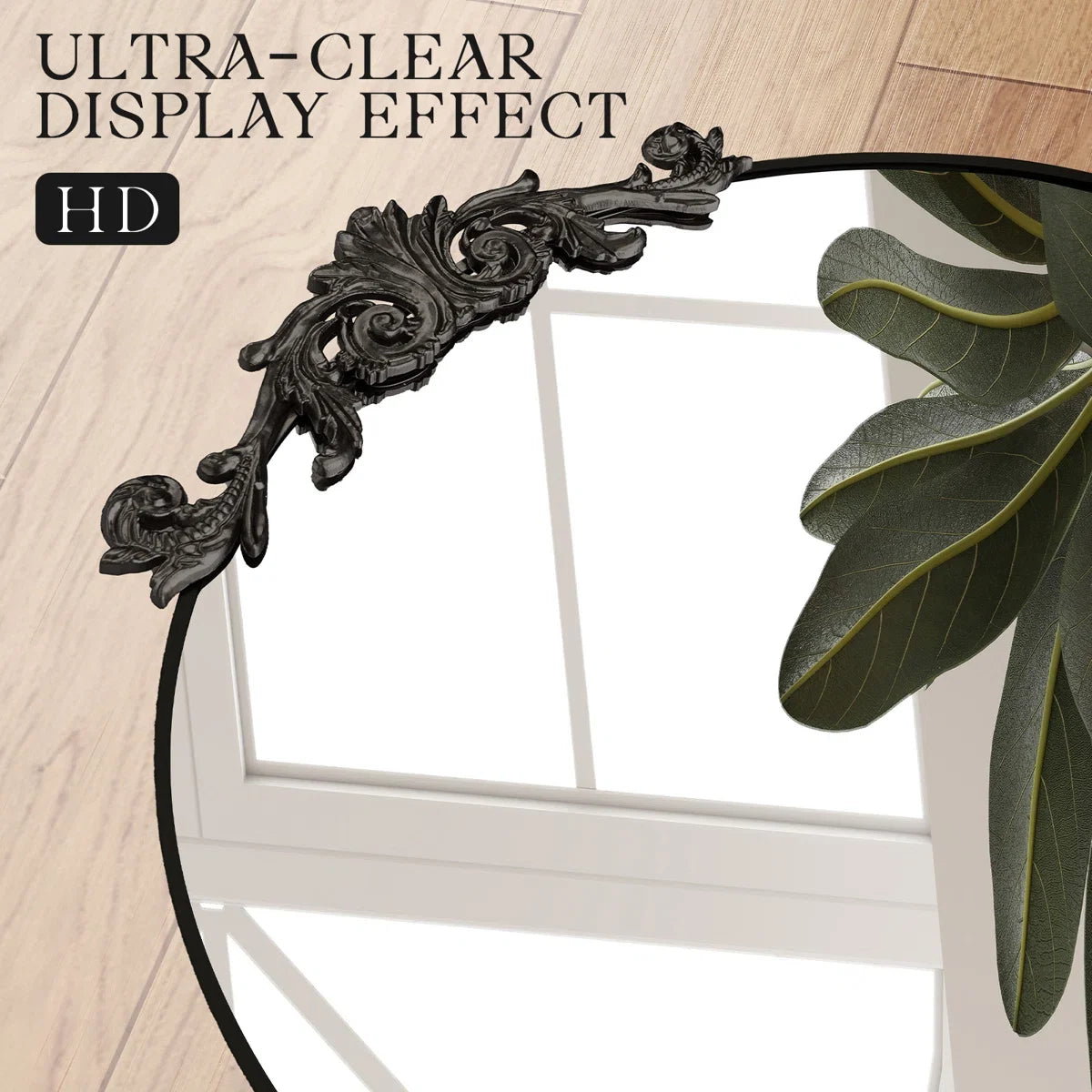24x65 Inch Vintage Arch Accent Full Length Wall/Floor Mirror
