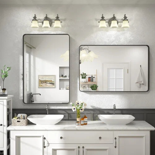 Aevar High-Strength Tempered Glass and Aluminum Alloy Framed French Cleat Mounted Wall Decor Bathroom Vanity Mirror with 5-Year Warranty